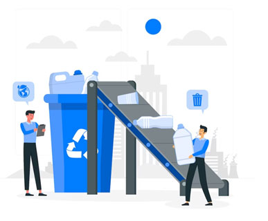 recyclage tri selectif signaletique  bouteille plastique